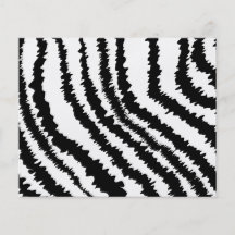 Schwarzes Zebra-Druck-Muster Bedruckte Flyer