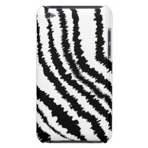 Schwarzes Zebra-Druck-Muster iPod Case-Mate Hülle
