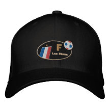 Schwarzkappe Flagge Blaus Frankreichs Les französi Bestickte Baseballkappen
