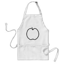 Schwarzweiss-Apple Schürzen