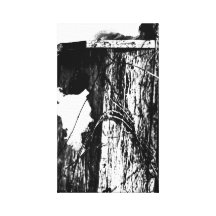 Schwarzweiss-Druck Galerie Faltleinwand