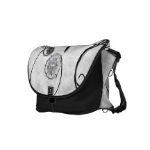 Schwarzweiss-Edelstein Kuriertaschen