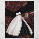 Schwarzweiss-Hochzeits-Kleid Flyers