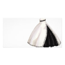 Schwarzweiss-Hochzeits-Kleid Individuelle Foto Karten