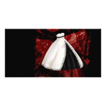 Schwarzweiss-Hochzeits-Kleid Fotokarten