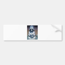 Schwarzweiss-Hochzeitstorte Autosticker