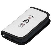 Schwarzweiss-Kuh-Cartoon. Front Folio Planer