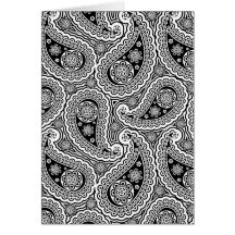 Schwarzweiss-Paisley-Muster Karten