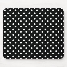 Schwarzweiss-Punkte Mousepad