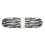 Schwarzweiss-Tiger-Druck. Tiger-Muster Individuelle Skateboards