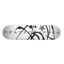 Schwarzweiss-Verwirrung Personalisierte Skatedecks