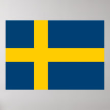 Schweden-Flagge Poster