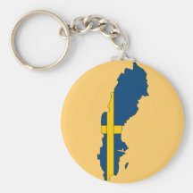 Schweden-Flaggenkarte Schlüsselbänder