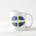 Schweden-Kusslippenstiftflagge Kaffee Haferl