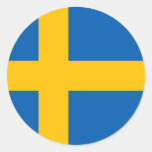 Schweden - schwedische Staatsflagge Runde Sticker