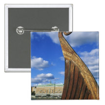 Schweden, Stockholm, Hafen, von Gamla Stan, Anstecknadel