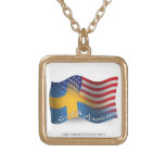 Schwedisch-Amerikanische wellenartig bewegende Fla Selbst Gestalteter Schmuck