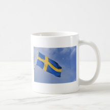 Schwedische Flagge Kaffee Haferl