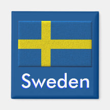 Schwedische Flagge Kühlschrankmagnet