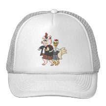 Schwein-Hahn-Hut Baseballcap