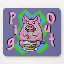 Schwein heraus Mousepad
