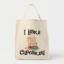 Schwein I backen Kuchen-T-Shirts und Geschenke Einkaufstaschen