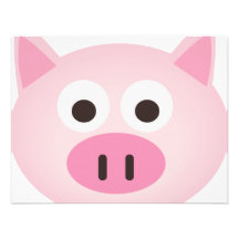Schwein Individuelle Einladung