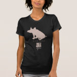Schwein ist ein neues schwarzes T-Shirt