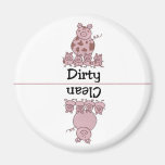 Schwein-sauberer schmutziger Spülmaschinen-Magnet