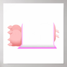 Schweine in einer rosa Decke Plakate