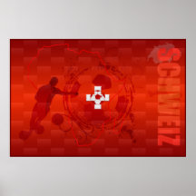 Schweiz die Schweiz Fußball fussball Plakat 2014