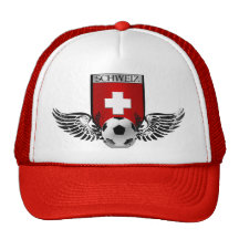 Schweiz Schweizer winged Fußball Grunge Nati Abzei Truckercap