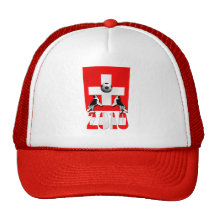 Schweizer Flaggengeschenke 2010 des Schweizfußball Netzmützen