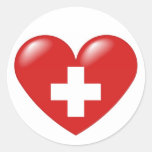 Schweizer Herz - Schweizer Herz - Coeur suisse Stickers