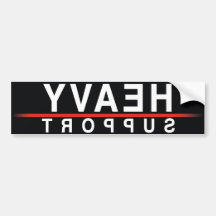 Schwere Unterstützung - Spiegel-Bild Auto Sticker