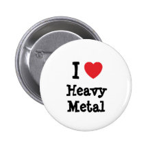Schwermetallherzgewohnheit der Liebe I personalisi Anstecknadelbutton