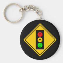 Schwermütiger Stoplight voran Schlüsselbänder