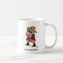 Schwester mit kleinem Bruder Kaffeetasse