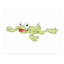 Schwimmen-Frosch Postkarten