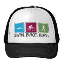 Schwimmenfahrrad laufen gelassen (Triathlon) Caps