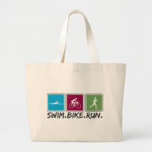 Schwimmenfahrrad laufen gelassen (Triathlon) Tragetaschen