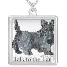 Scottie-Gespräch zum Schwanz Personalisierter Schmuck