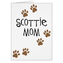 Scottie-Mamma Karte