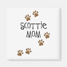 Scottie-Mamma Kühlschrankmagnet