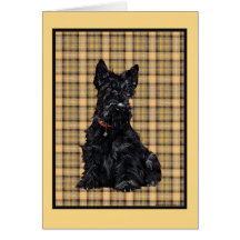 Scottish-Terrier-Gruß-Karte