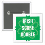 Scrabble-St Patrick Tag Anstecknadelbuttons