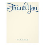 Script Flat Thank You - with photo Personalized Announcement