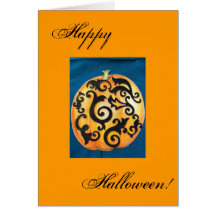 Scrollwork Kürbis durch gbillips Grußkarten