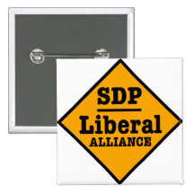 SDP liberales Alliance unterzeichnen Anstecknadelbuttons