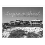 Seagrove Strand - Nordwestfloridaschwarzes u. -WEI Postkarte